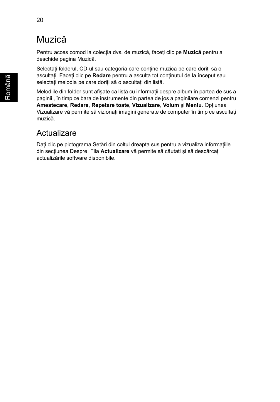Muzică, Actualizare | Acer Aspire 5745DG User Manual | Page 1336 / 2217