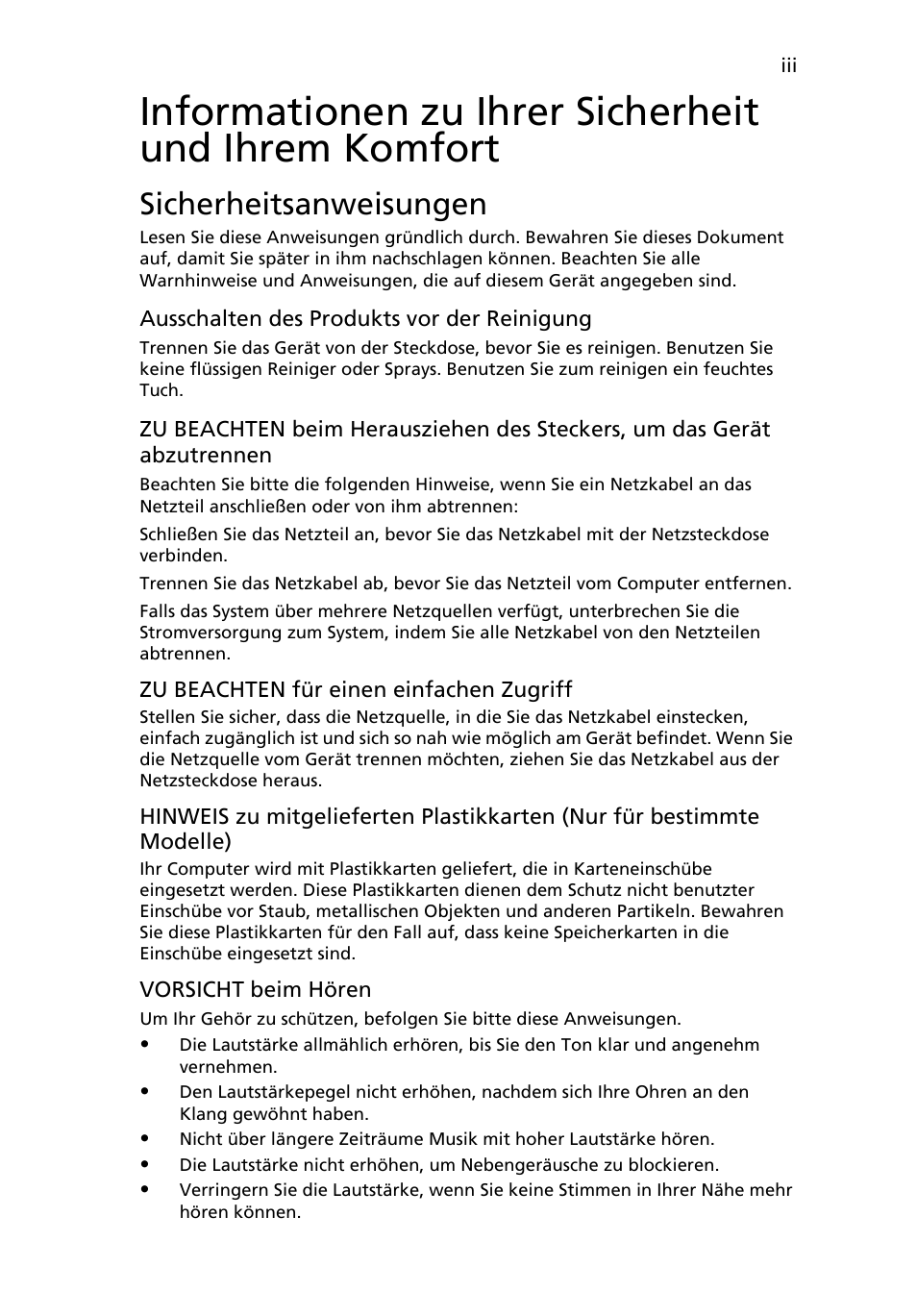 Sicherheitsanweisungen | Acer Aspire 5745DG User Manual | Page 153 / 2217