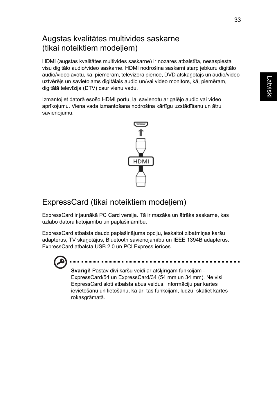Expresscard (tikai noteiktiem modeļiem) | Acer Aspire 5745DG User Manual | Page 1565 / 2217