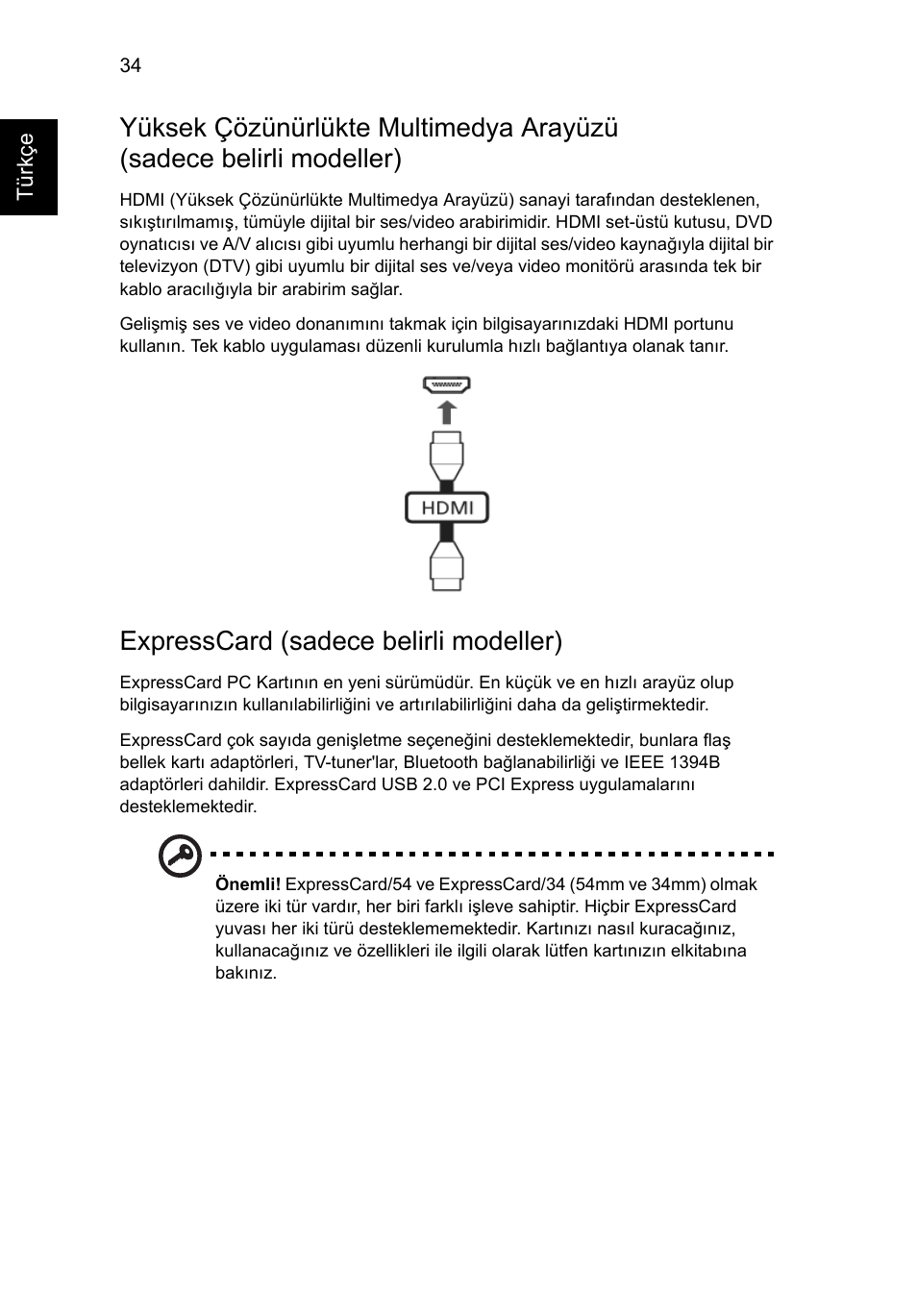 Expresscard (sadece belirli modeller) | Acer Aspire 5745DG User Manual | Page 1788 / 2217