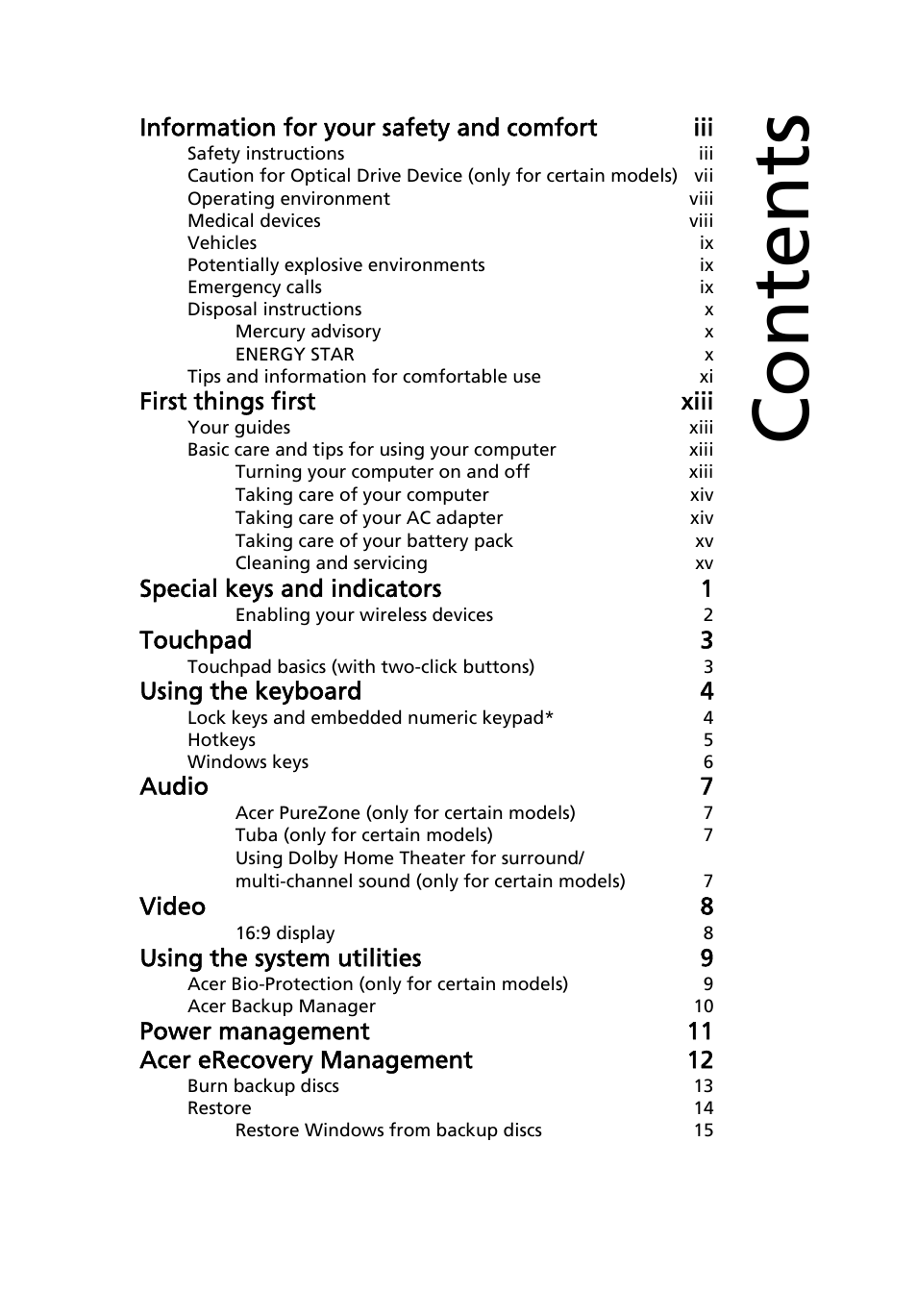 Acer Aspire 5745DG User Manual | Page 19 / 2217