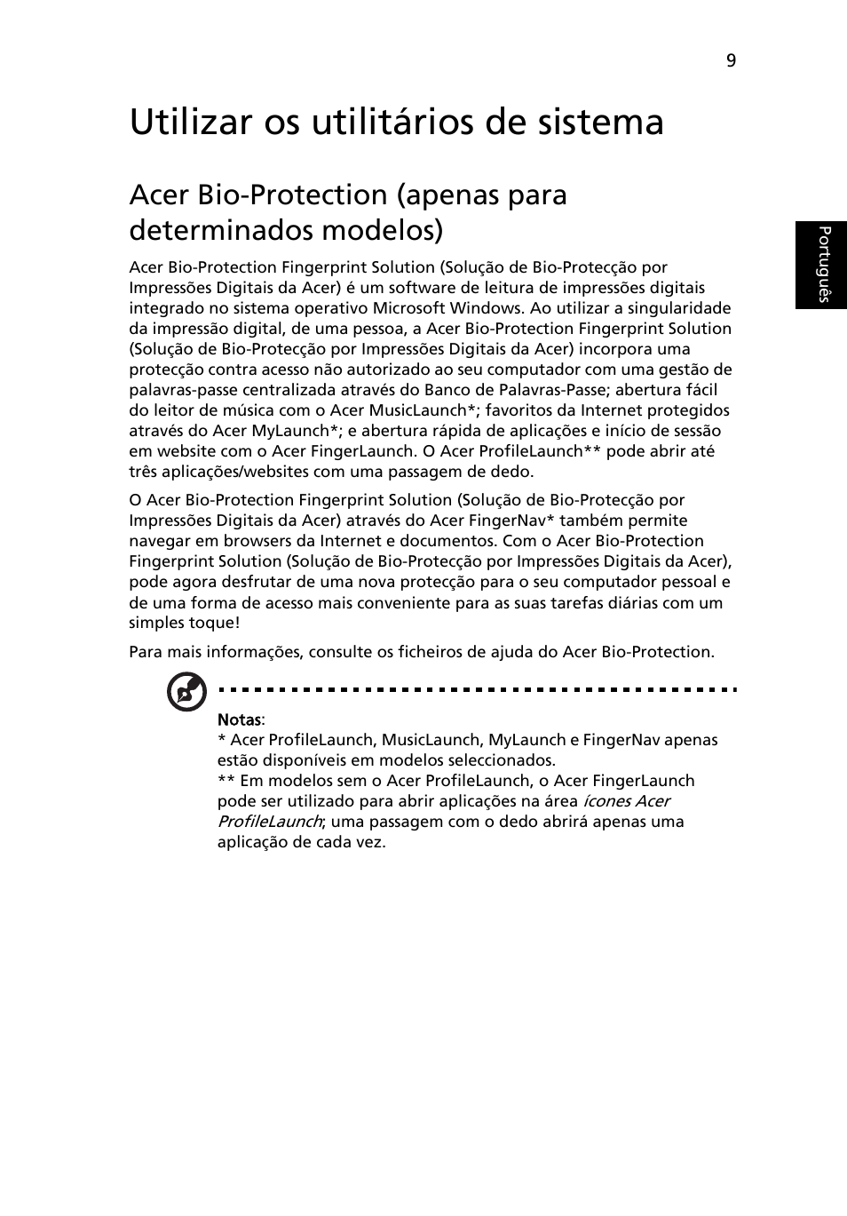 Utilizar os utilitários de sistema | Acer Aspire 5745DG User Manual | Page 399 / 2217