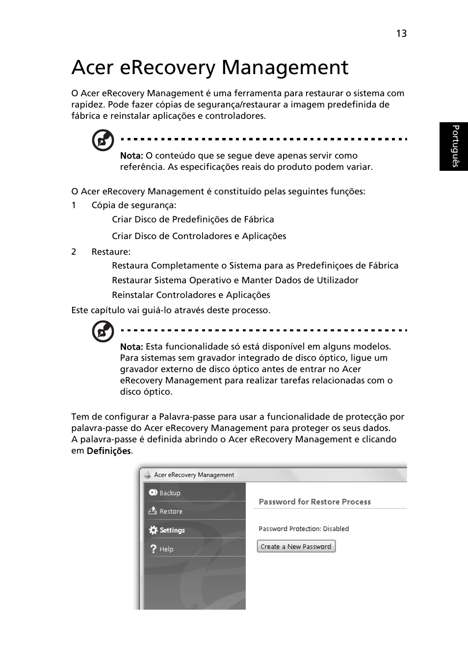 Acer erecovery management | Acer Aspire 5745DG User Manual | Page 403 / 2217