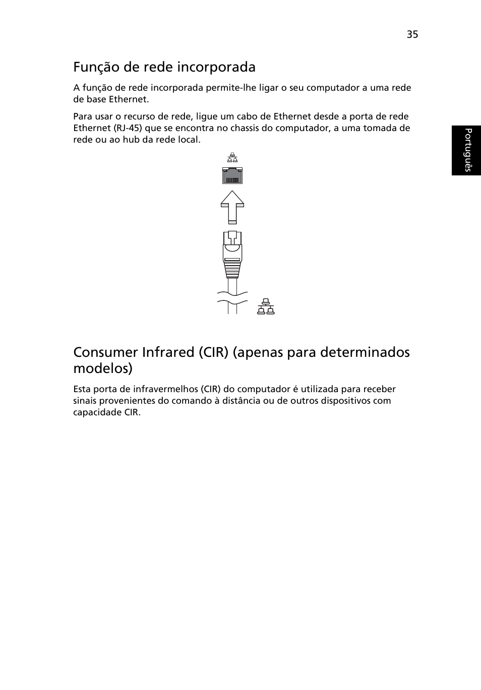 Função de rede incorporada | Acer Aspire 5745DG User Manual | Page 425 / 2217