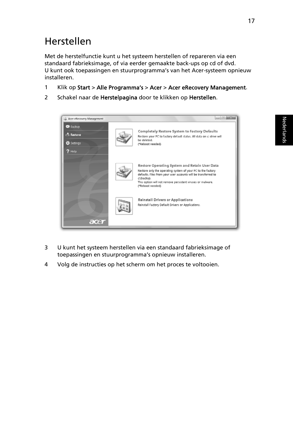 Herstellen | Acer Aspire 5745DG User Manual | Page 481 / 2217