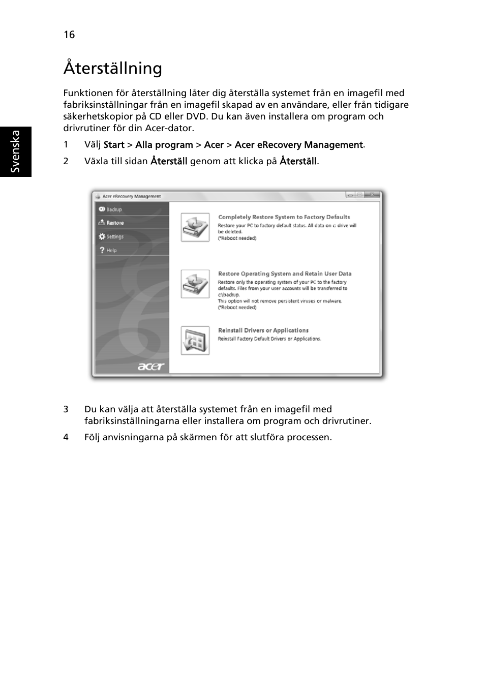 Återställning | Acer Aspire 5745DG User Manual | Page 690 / 2217