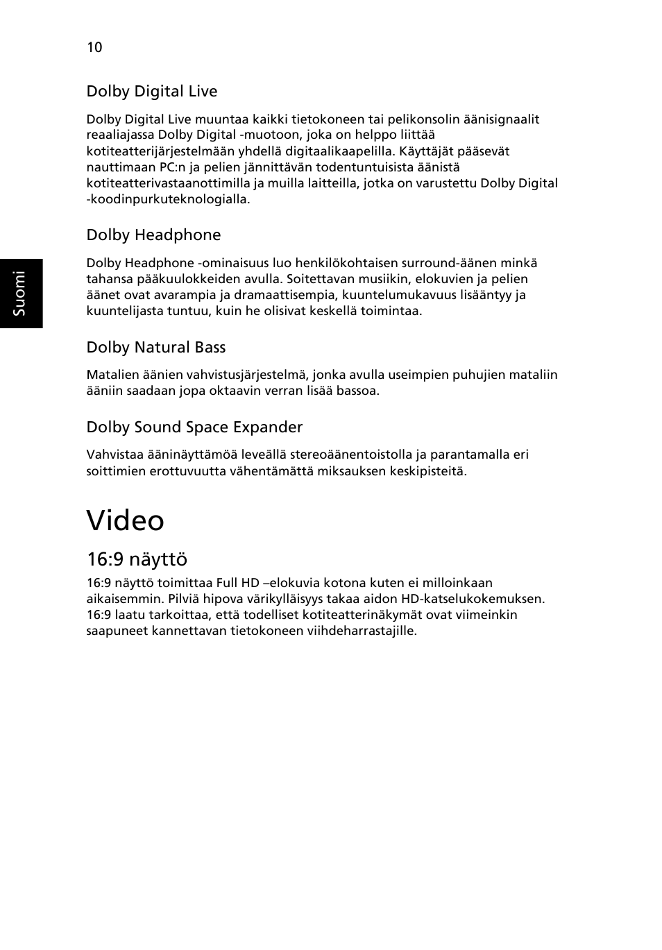 Video, 9 näyttö | Acer Aspire 5745DG User Manual | Page 754 / 2217