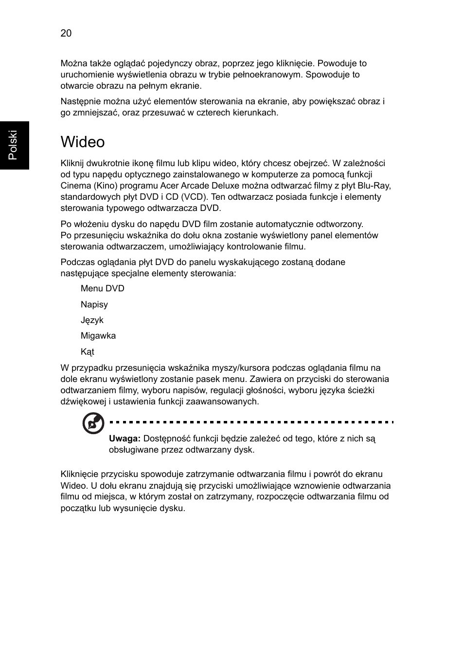 Wideo | Acer Aspire 5745DG User Manual | Page 910 / 2217