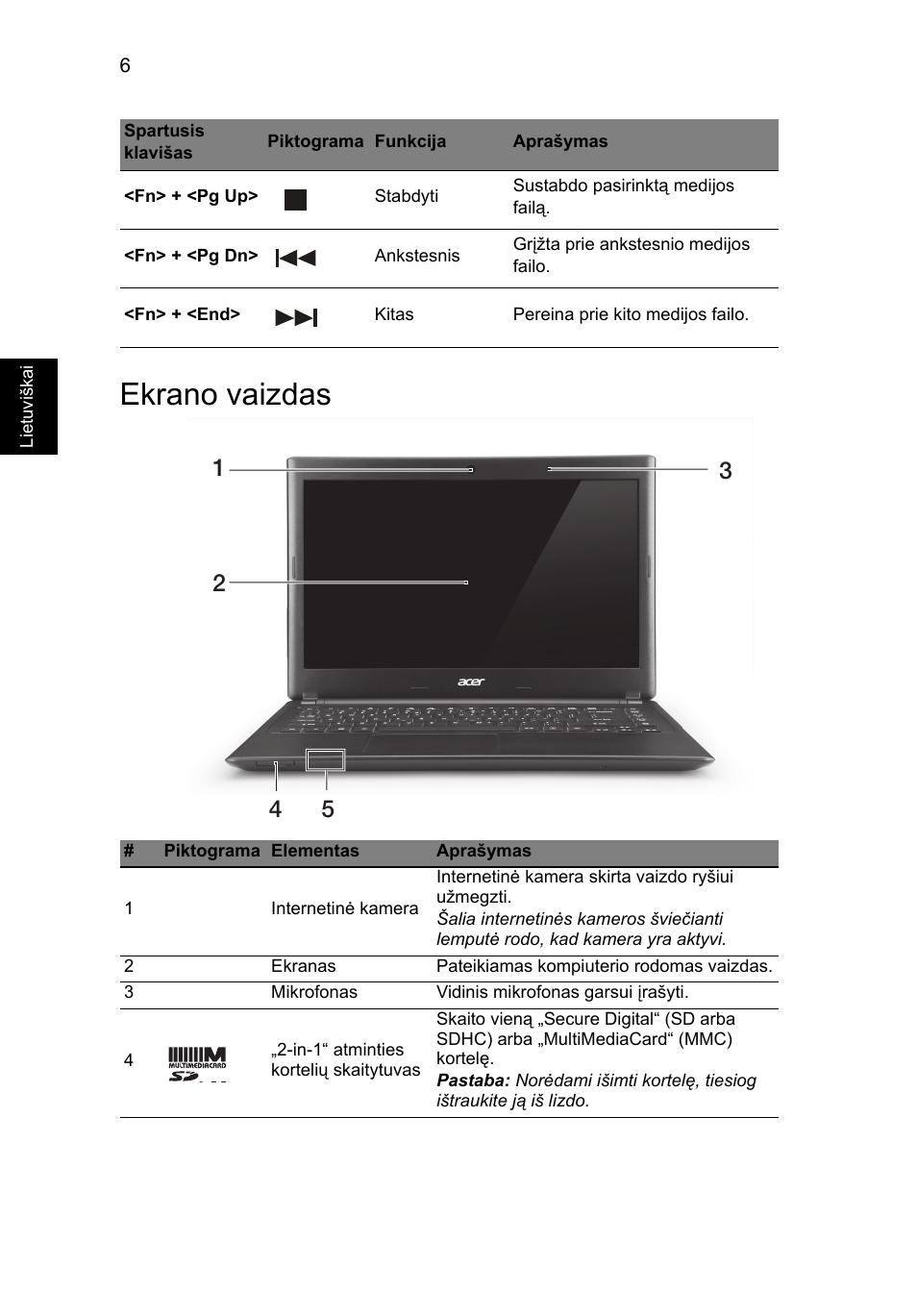 Ekrano vaizdas | Acer Aspire V5-471G User Manual | Page 232 / 306