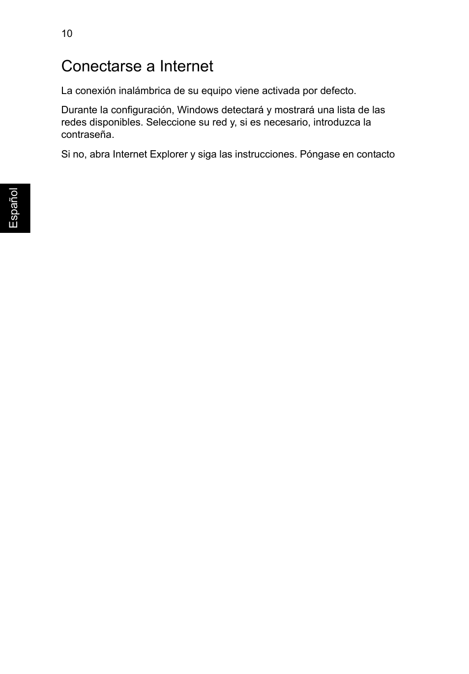 Conectarse a internet, Administración de energía | Acer Aspire V5-471G User Manual | Page 52 / 306