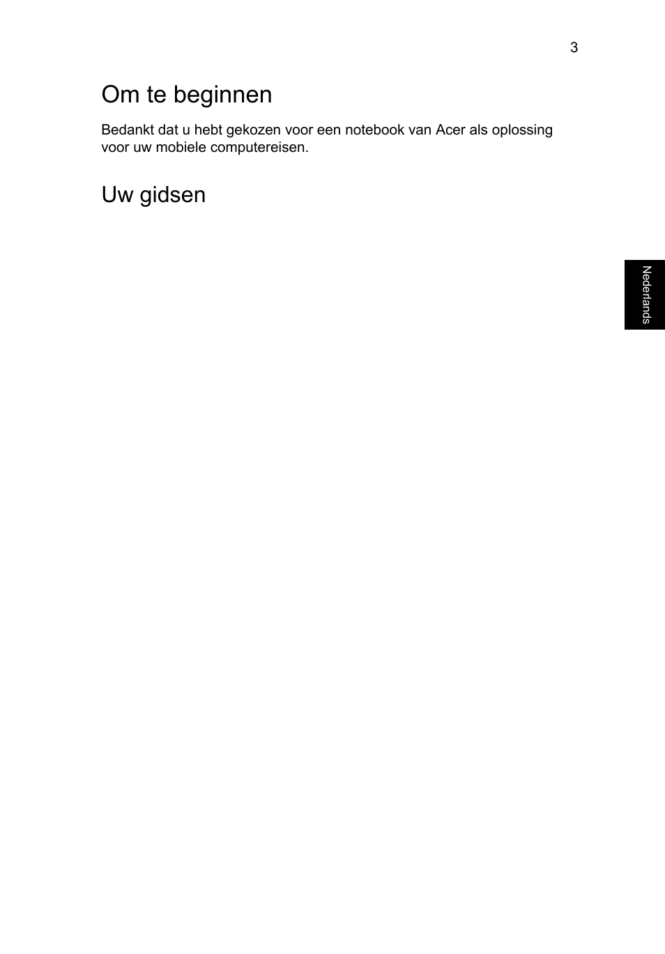 Om te beginnen, Uw gidsen | Acer Aspire V5-471G User Manual | Page 69 / 306