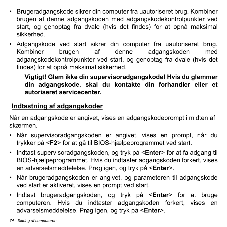 Indtastning af adgangskoder | Acer Aspire M3-581TG User Manual | Page 1024 / 3478