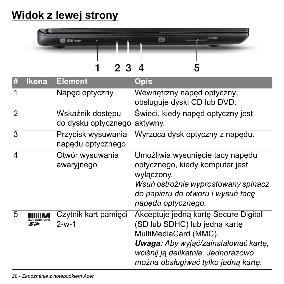 Widok z lewej strony | Acer Aspire M3-581TG User Manual | Page 1446 / 3478