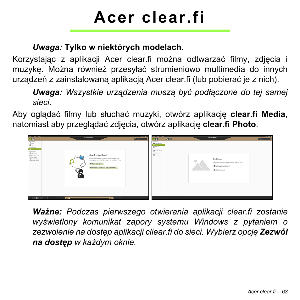 Acer clear.fi | Acer Aspire M3-581TG User Manual | Page 1481 / 3478