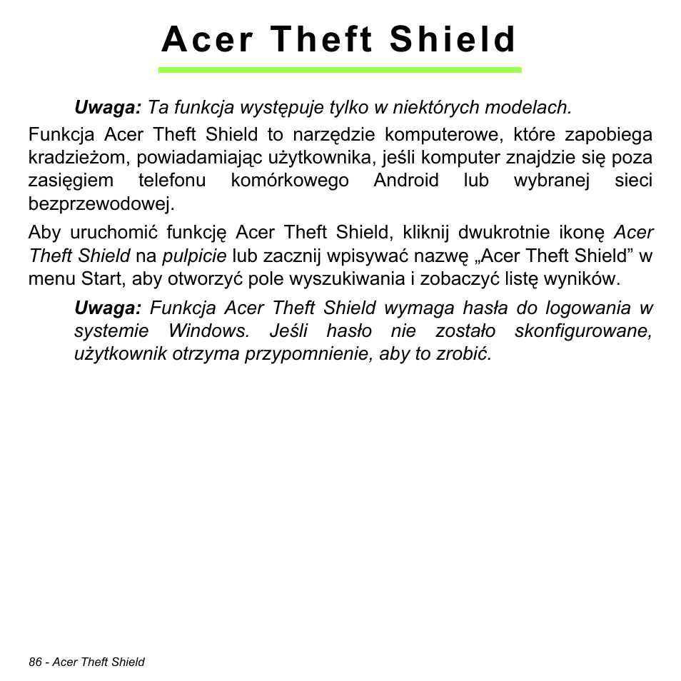 Acer theft shield | Acer Aspire M3-581TG User Manual | Page 1504 / 3478