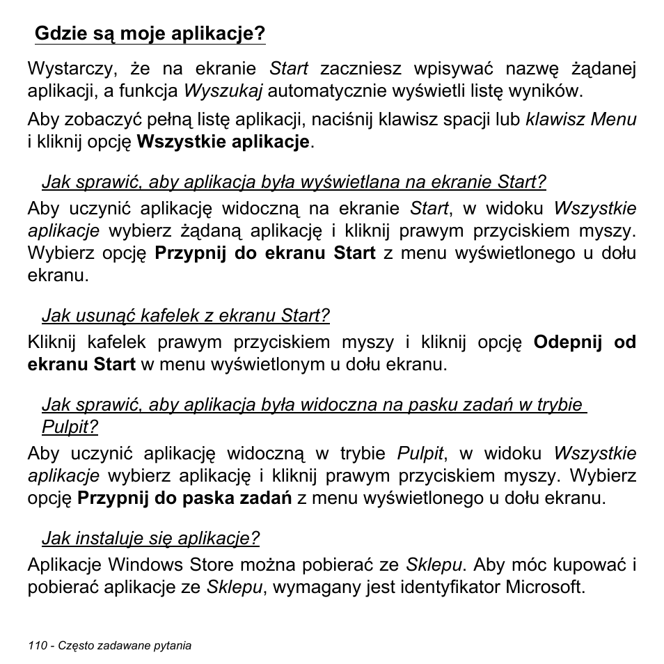Gdzie są moje aplikacje | Acer Aspire M3-581TG User Manual | Page 1528 / 3478