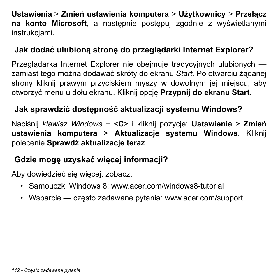 Gdzie mogę uzyskać więcej informacji, Informacji | Acer Aspire M3-581TG User Manual | Page 1530 / 3478