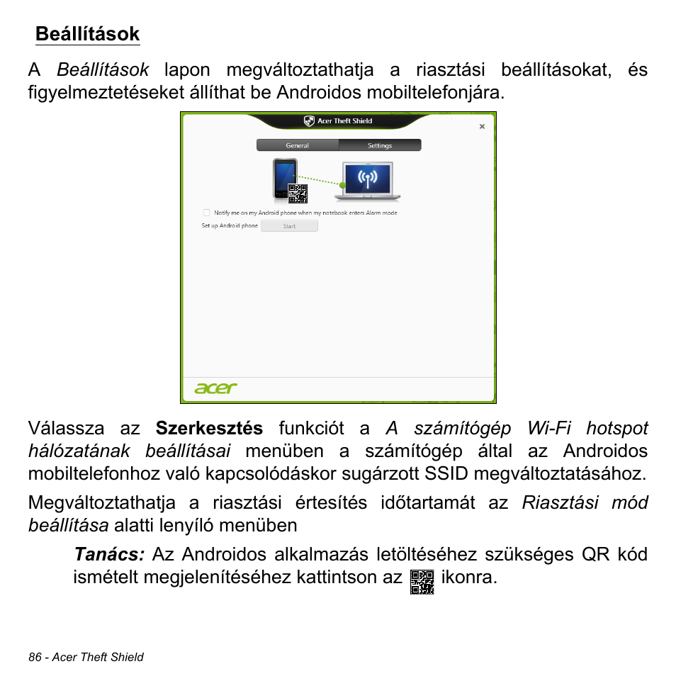 Beállítások | Acer Aspire M3-581TG User Manual | Page 1628 / 3478