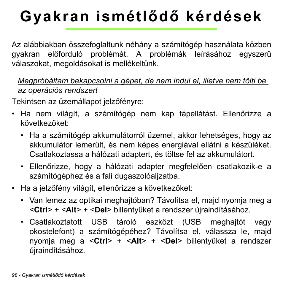 Gyakran ismétlődő kérdések | Acer Aspire M3-581TG User Manual | Page 1640 / 3478