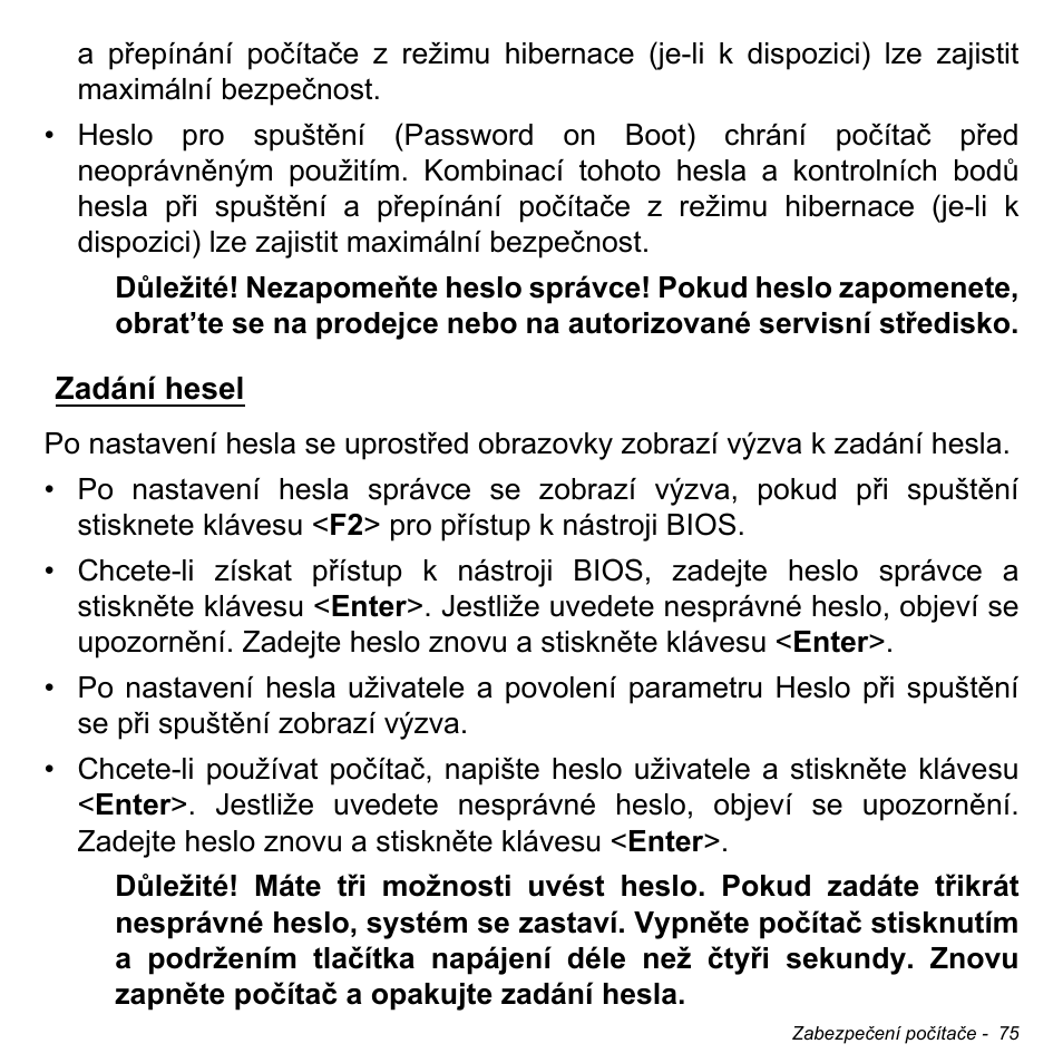Zadání hesel | Acer Aspire M3-581TG User Manual | Page 1739 / 3478