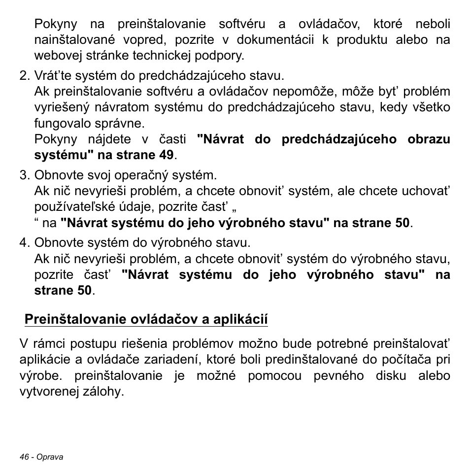 Preinštalovanie ovládačov a aplikácií | Acer Aspire M3-581TG User Manual | Page 1824 / 3478