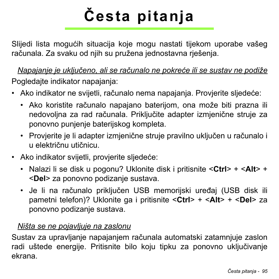 Česta pitanja | Acer Aspire M3-581TG User Manual | Page 2099 / 3478