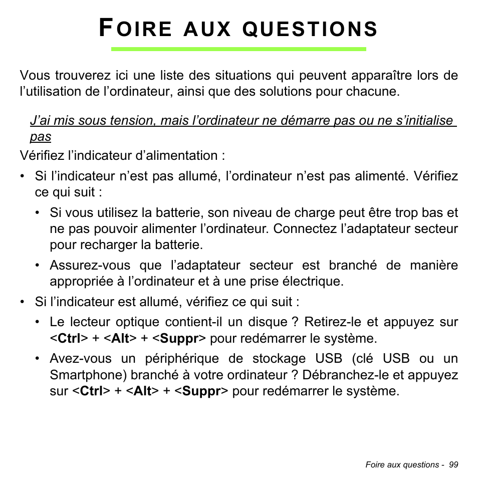 Foire aux questions, Oire, Questions | Acer Aspire M3-581TG User Manual | Page 211 / 3478