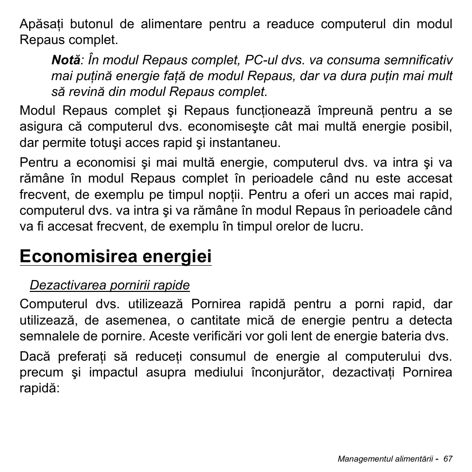 Economisirea energiei | Acer Aspire M3-581TG User Manual | Page 2187 / 3478