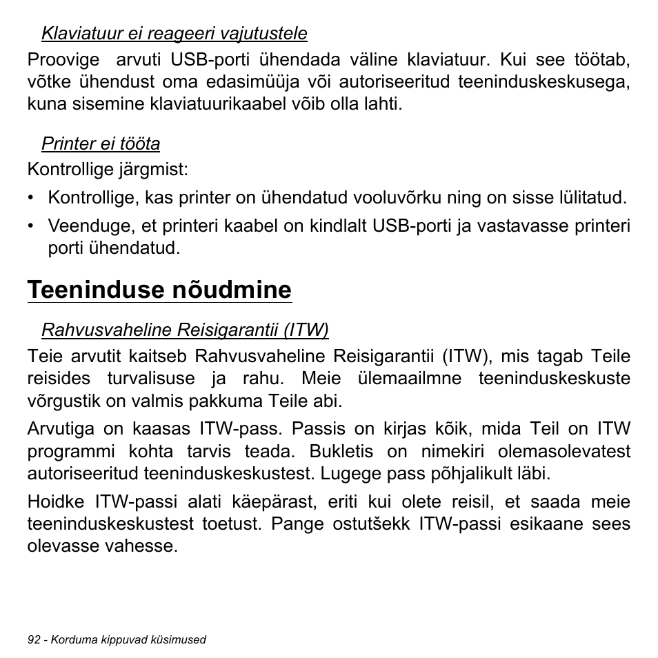 Teeninduse nõudmine | Acer Aspire M3-581TG User Manual | Page 2460 / 3478