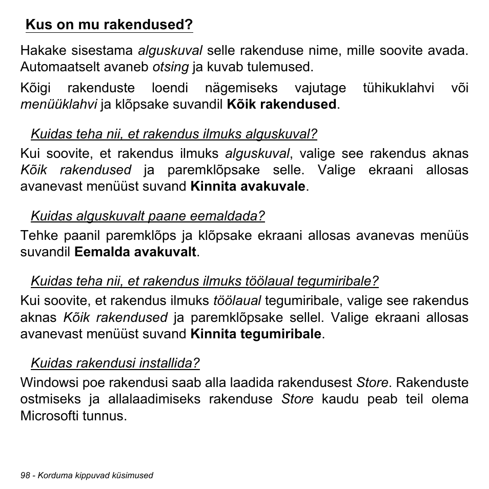 Kus on mu rakendused | Acer Aspire M3-581TG User Manual | Page 2466 / 3478