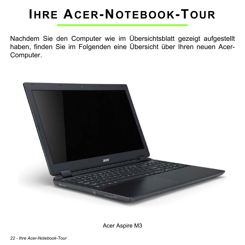 Ihre acer-notebook-tour | Acer Aspire M3-581TG User Manual | Page 254 / 3478