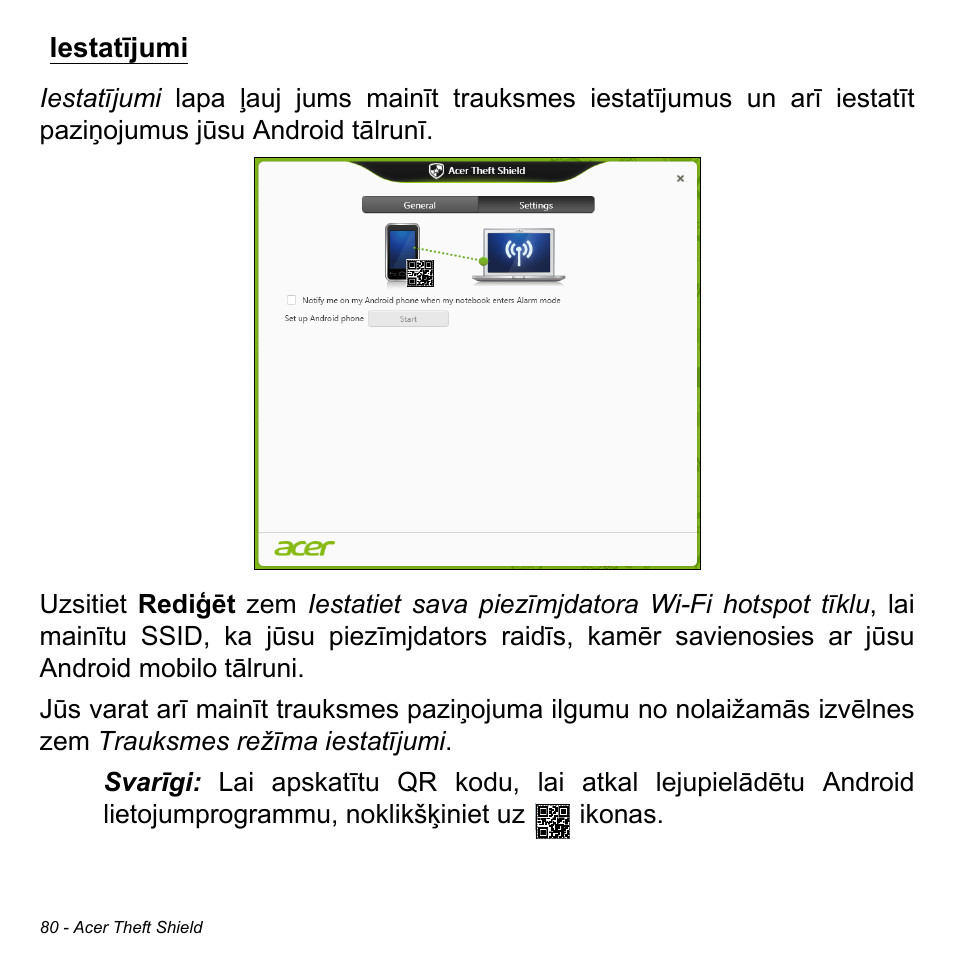 Iestatījumi | Acer Aspire M3-581TG User Manual | Page 2558 / 3478