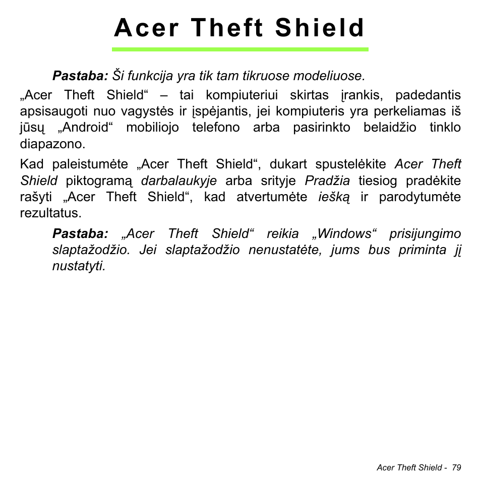 Acer theft shield | Acer Aspire M3-581TG User Manual | Page 2669 / 3478