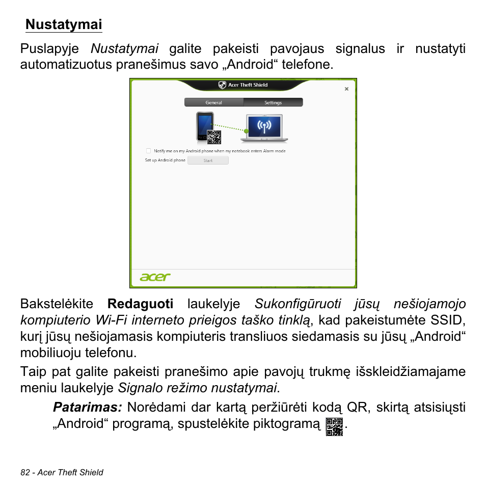 Nustatymai | Acer Aspire M3-581TG User Manual | Page 2672 / 3478