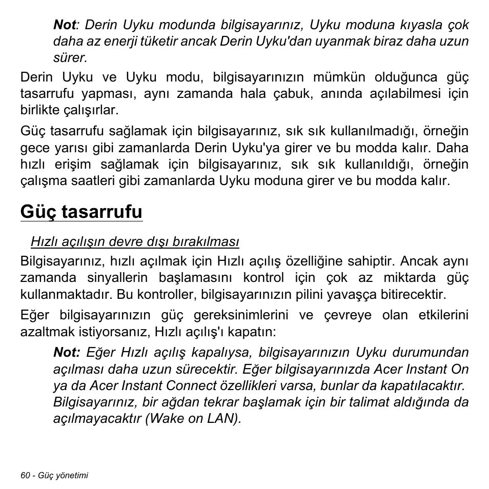 Güç tasarrufu | Acer Aspire M3-581TG User Manual | Page 2896 / 3478