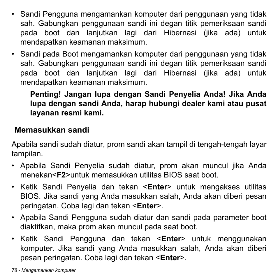 Memasukkan sandi | Acer Aspire M3-581TG User Manual | Page 3328 / 3478