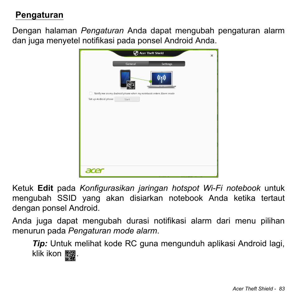Pengaturan | Acer Aspire M3-581TG User Manual | Page 3333 / 3478