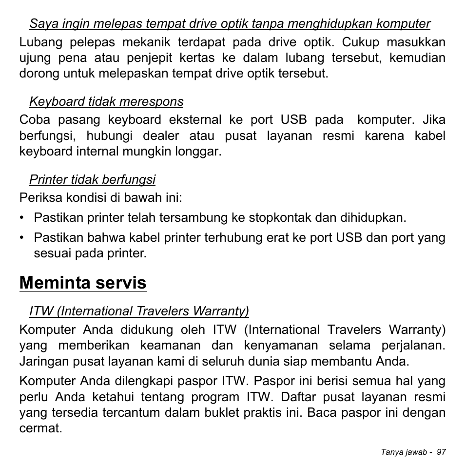 Meminta servis | Acer Aspire M3-581TG User Manual | Page 3347 / 3478