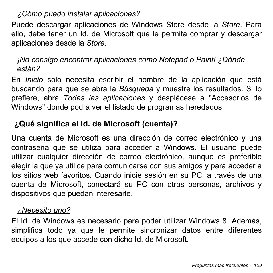 Qué significa el id. de microsoft (cuenta) | Acer Aspire M3-581TG User Manual | Page 587 / 3478