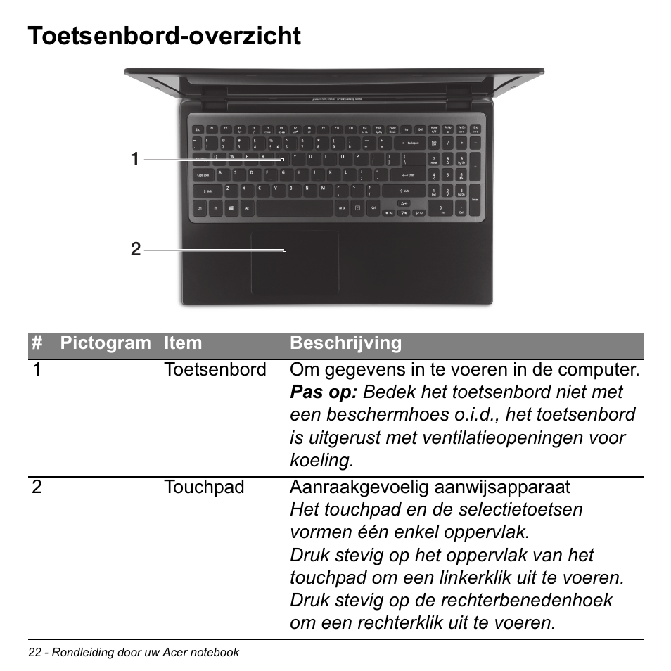 Toetsenbord-overzicht | Acer Aspire M3-581TG User Manual | Page 742 / 3478