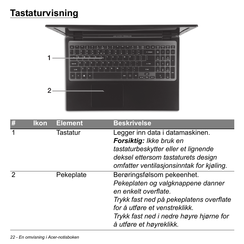 Tastaturvisning | Acer Aspire M3-581TG User Manual | Page 862 / 3478