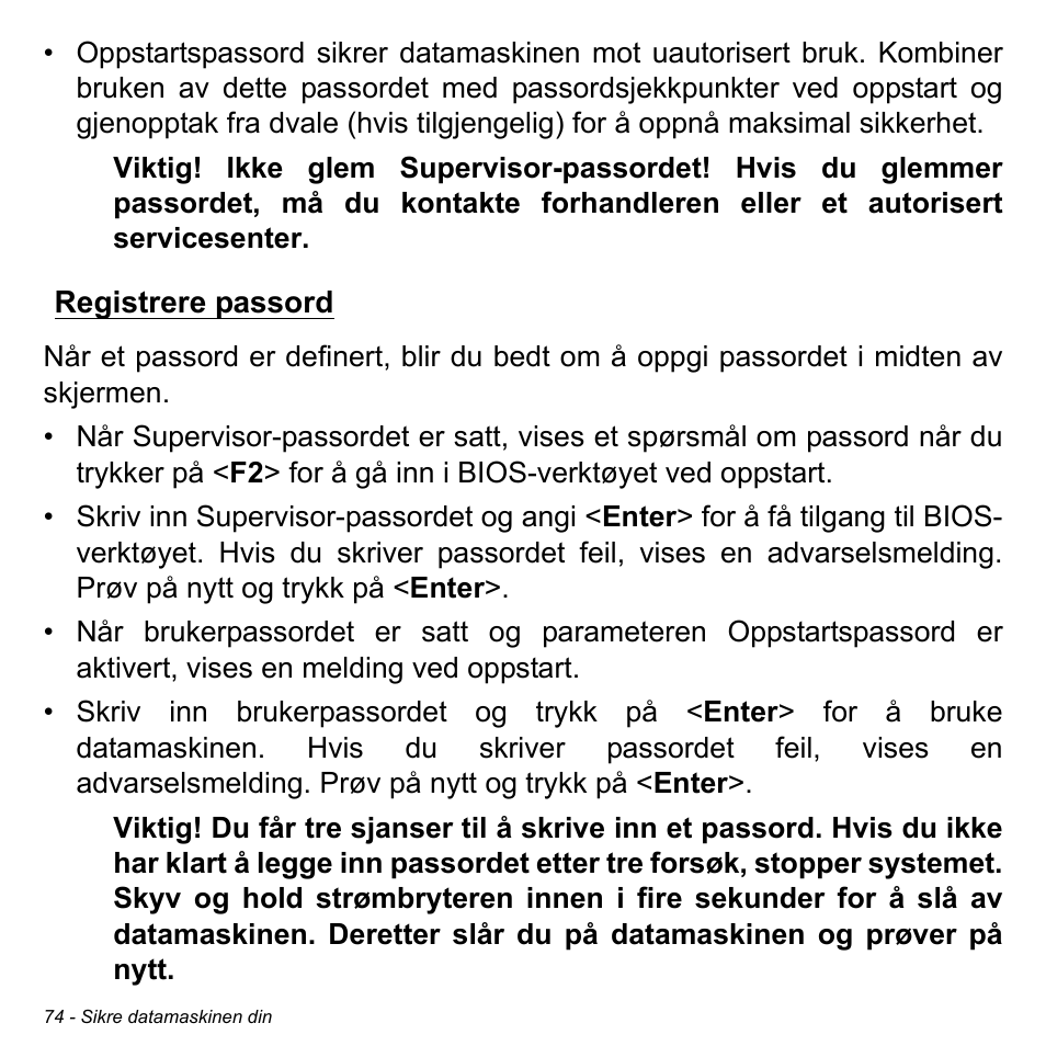 Registrere passord | Acer Aspire M3-581TG User Manual | Page 914 / 3478