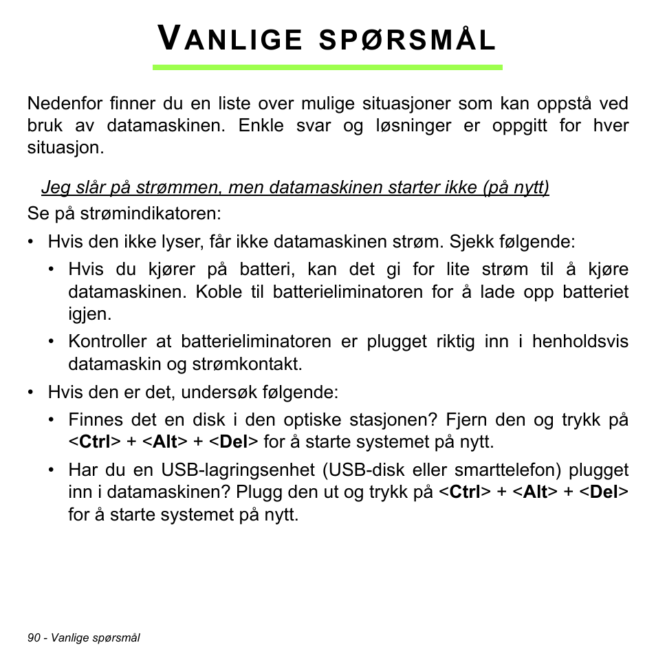 Vanlige spørsmål, Anlige, Spørsmål | Acer Aspire M3-581TG User Manual | Page 930 / 3478