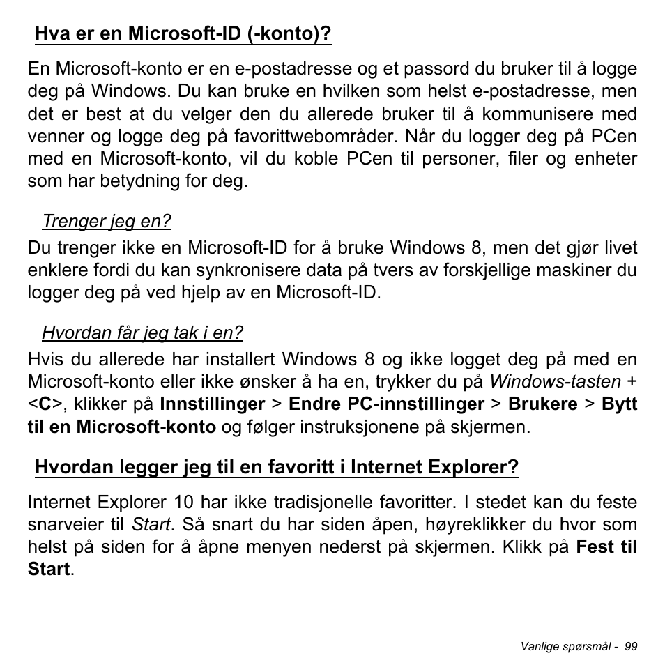 Hva er en microsoft-id (-konto) | Acer Aspire M3-581TG User Manual | Page 939 / 3478