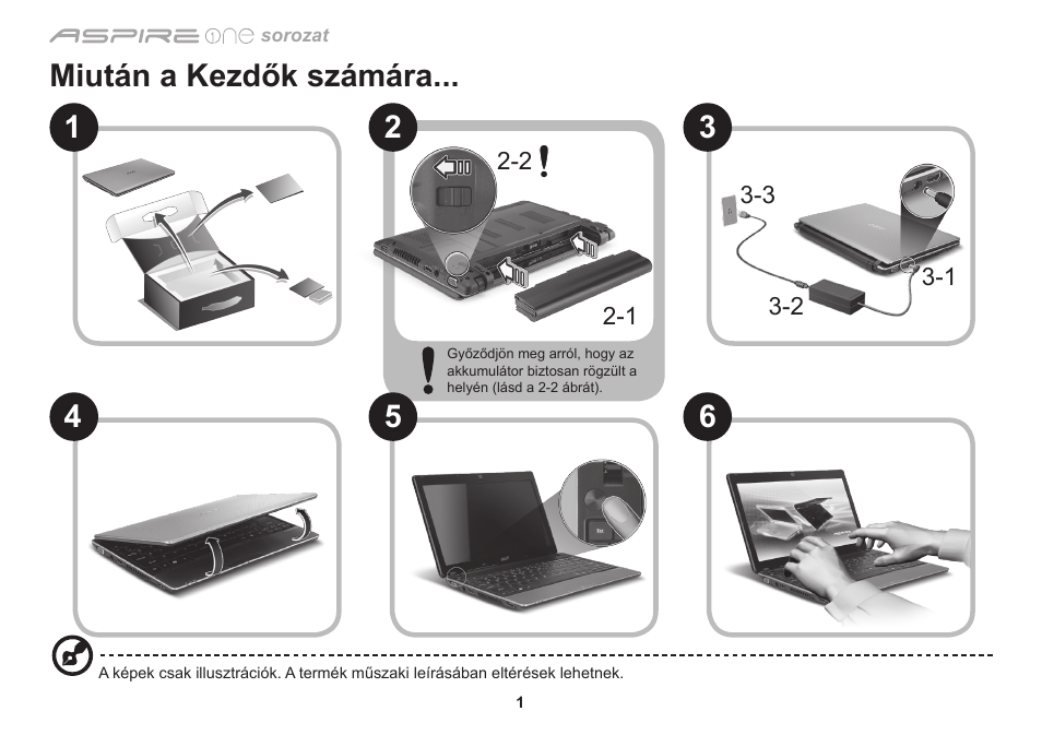 Miután a kezdők számára 2 4 5 6 | Acer Aspire 1551 User Manual | Page 164 / 374