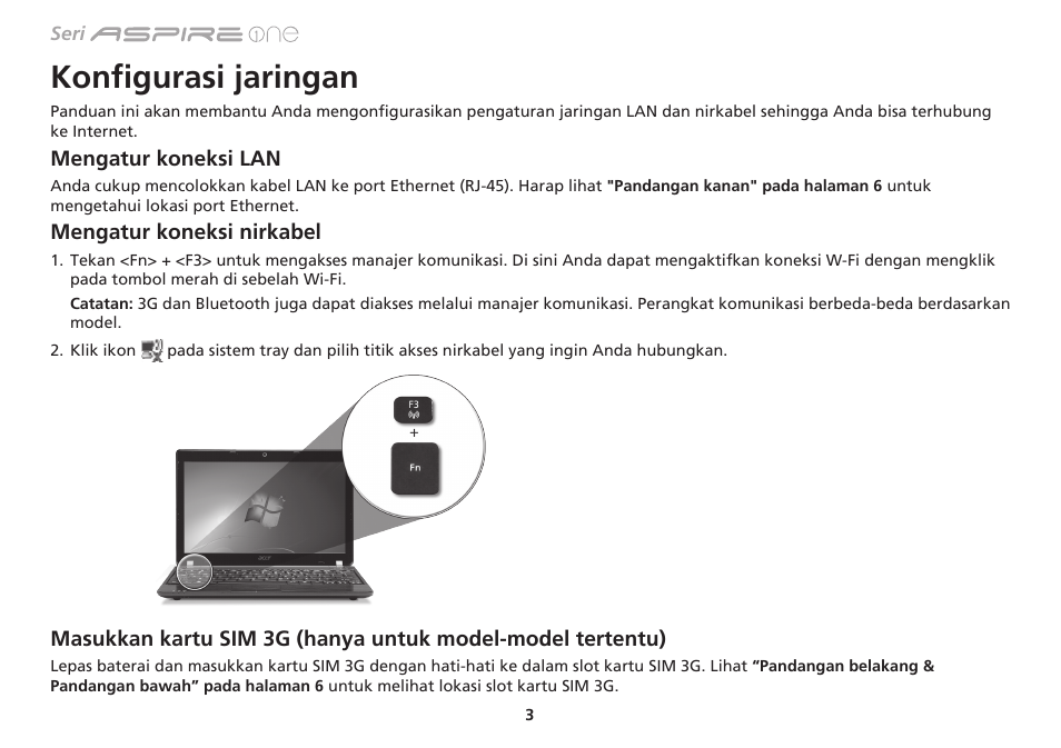 Konfigurasi jaringan | Acer Aspire 1551 User Manual | Page 358 / 374