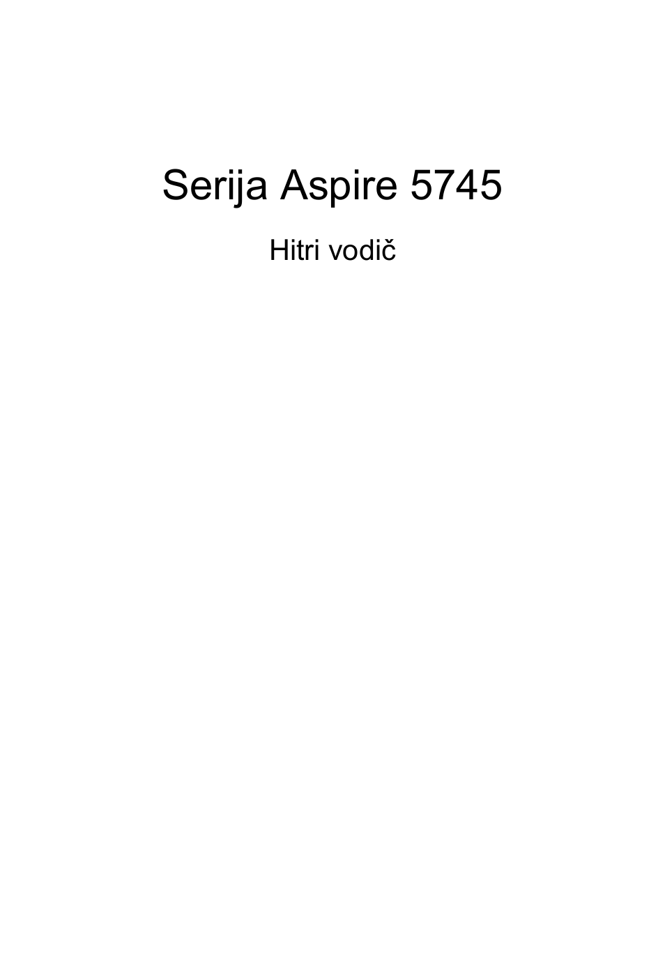 Slovenski, Serija aspire 5745 | Acer Aspire 5745Z User Manual | Page 175 / 326