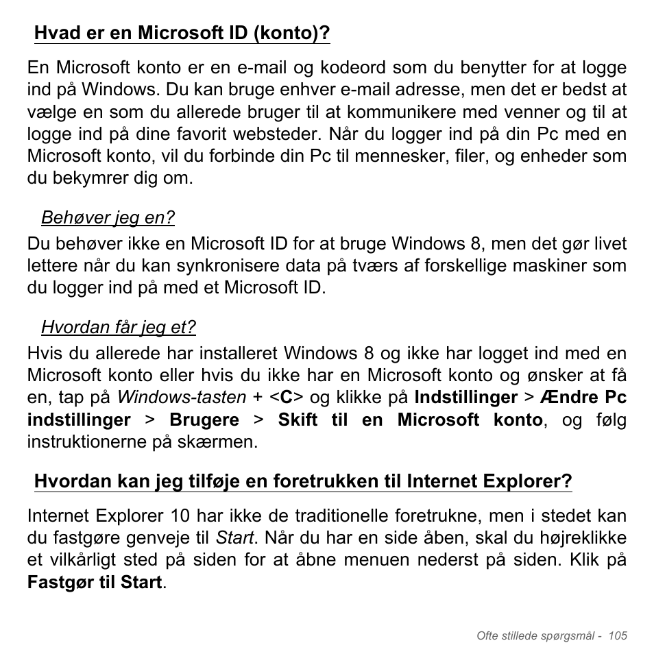 Hvad er en microsoft id (konto) | Acer Aspire V5-551G User Manual | Page 1083 / 3584