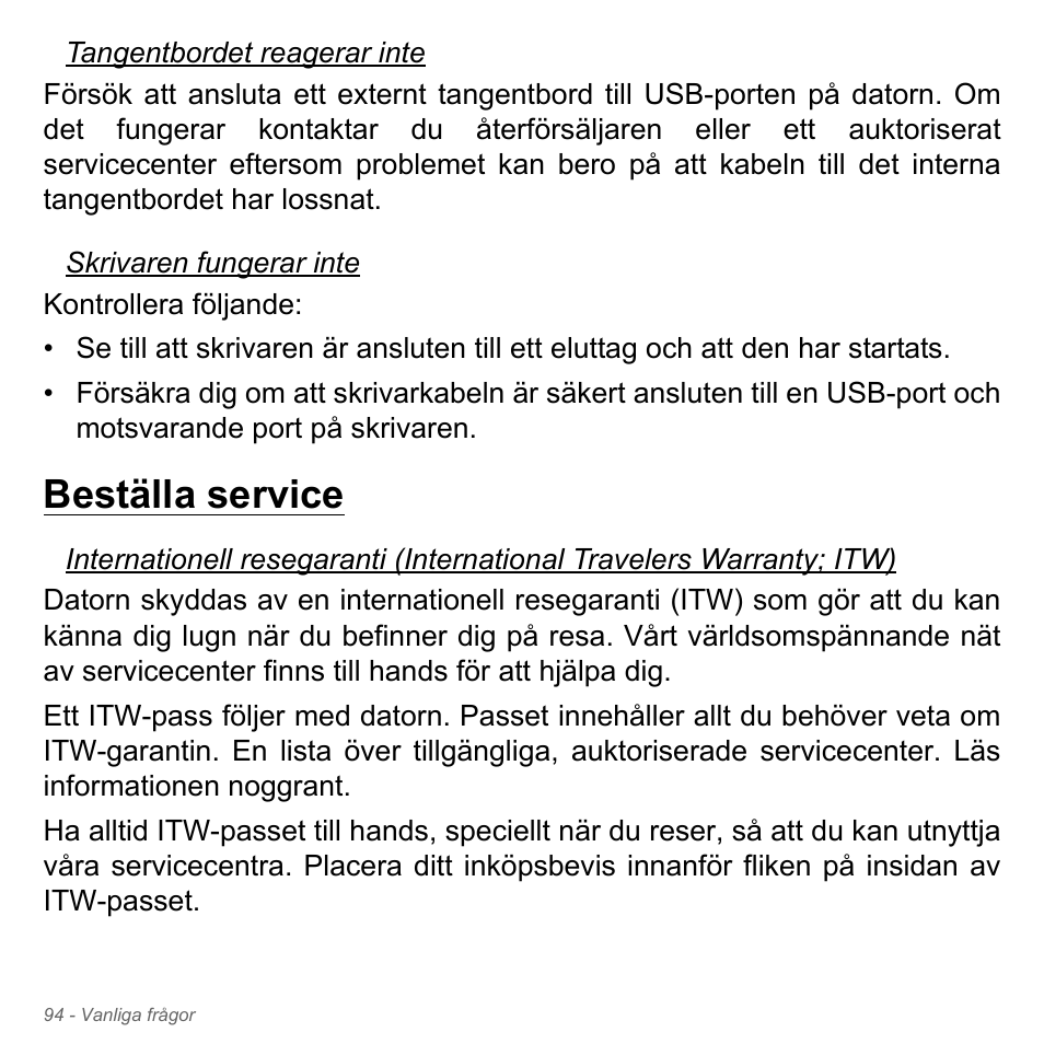 Beställa service | Acer Aspire V5-551G User Manual | Page 1188 / 3584