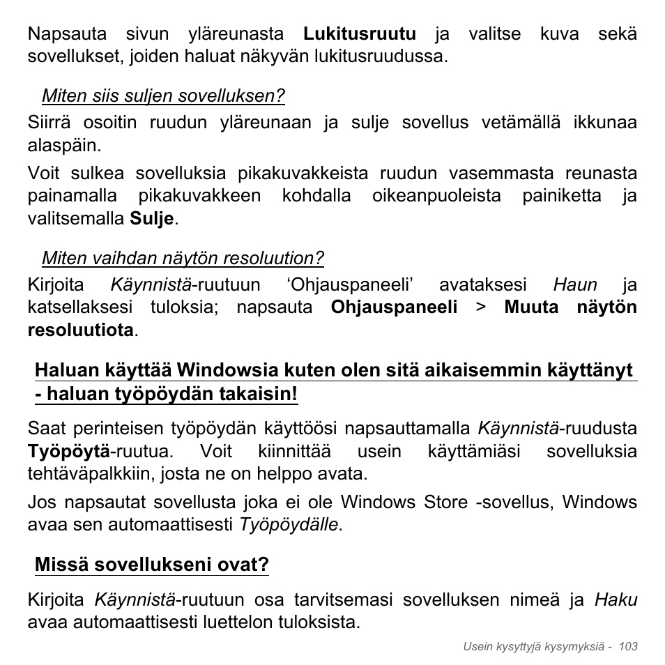 Missä sovellukseni ovat | Acer Aspire V5-551G User Manual | Page 1311 / 3584